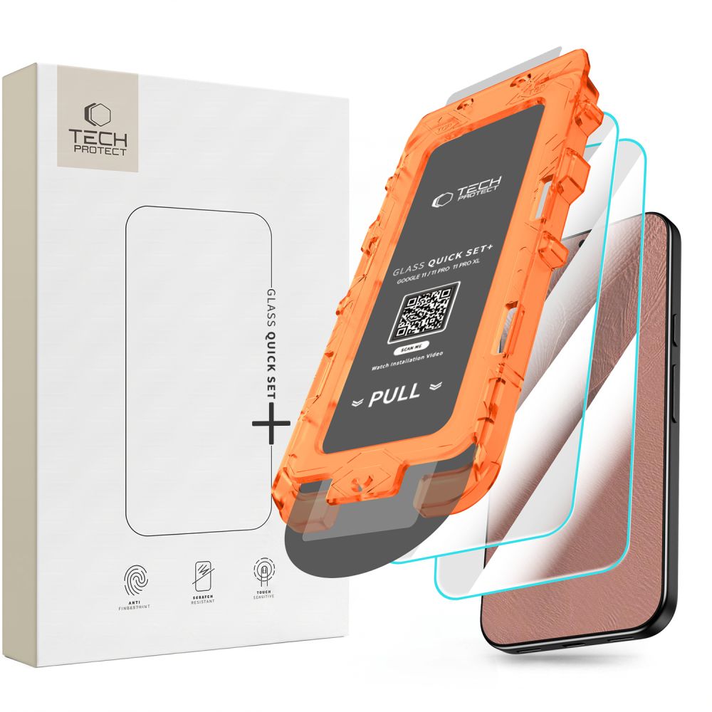Tech-Protect Quick Set+ 2-pak med hærdet glas til Google Pixel 9 Pro XL / 10 Pro XL / 11 Pro XL
