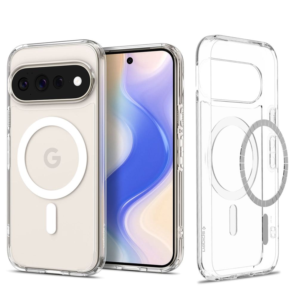 Spigen Ultra Hybrid Mag MagSafe-etui til Google Pixel 11 Pro XL – gennemsigtigt og hvidt