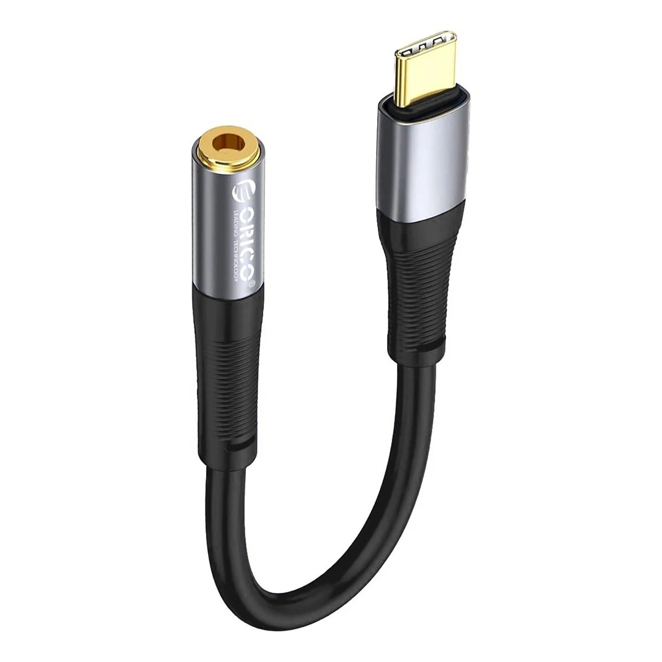 Orico AXC-02 USB-C til 3,5 mm jack-lydkabel, 20 cm – sort