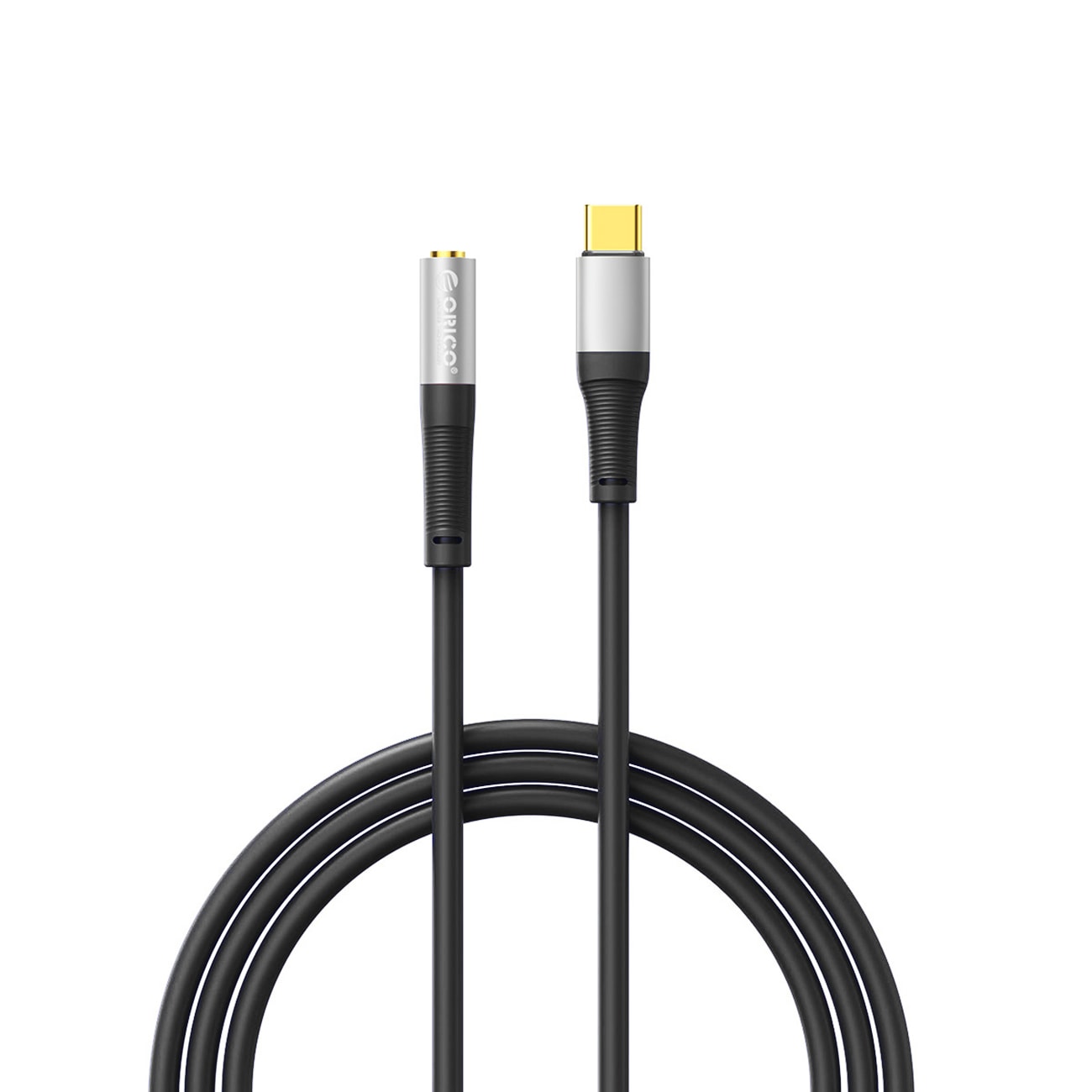 Orico AXC USB-C til 3,5 mm jack-lydkabel, 1 m – sort