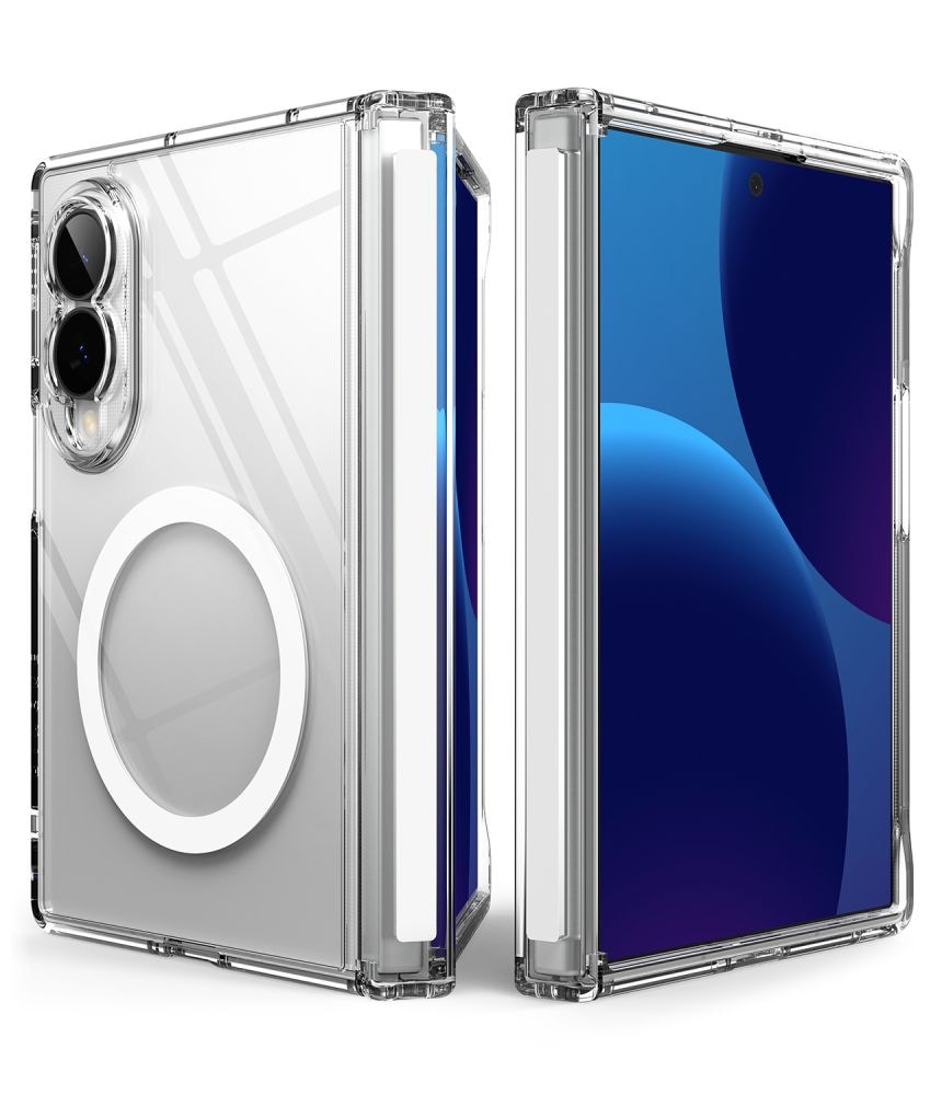 Ringke Fusion Flap magnetisk MagSafe-etui til Samsung Galaxy Z Fold 8 – gennemsigtigt