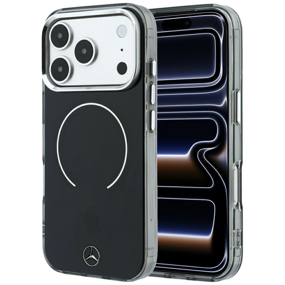 Mercedes MagSafe-etui med ikonisk logo i to lag til iPhone 18 Pro Max / 17 Pro Max – Sort
