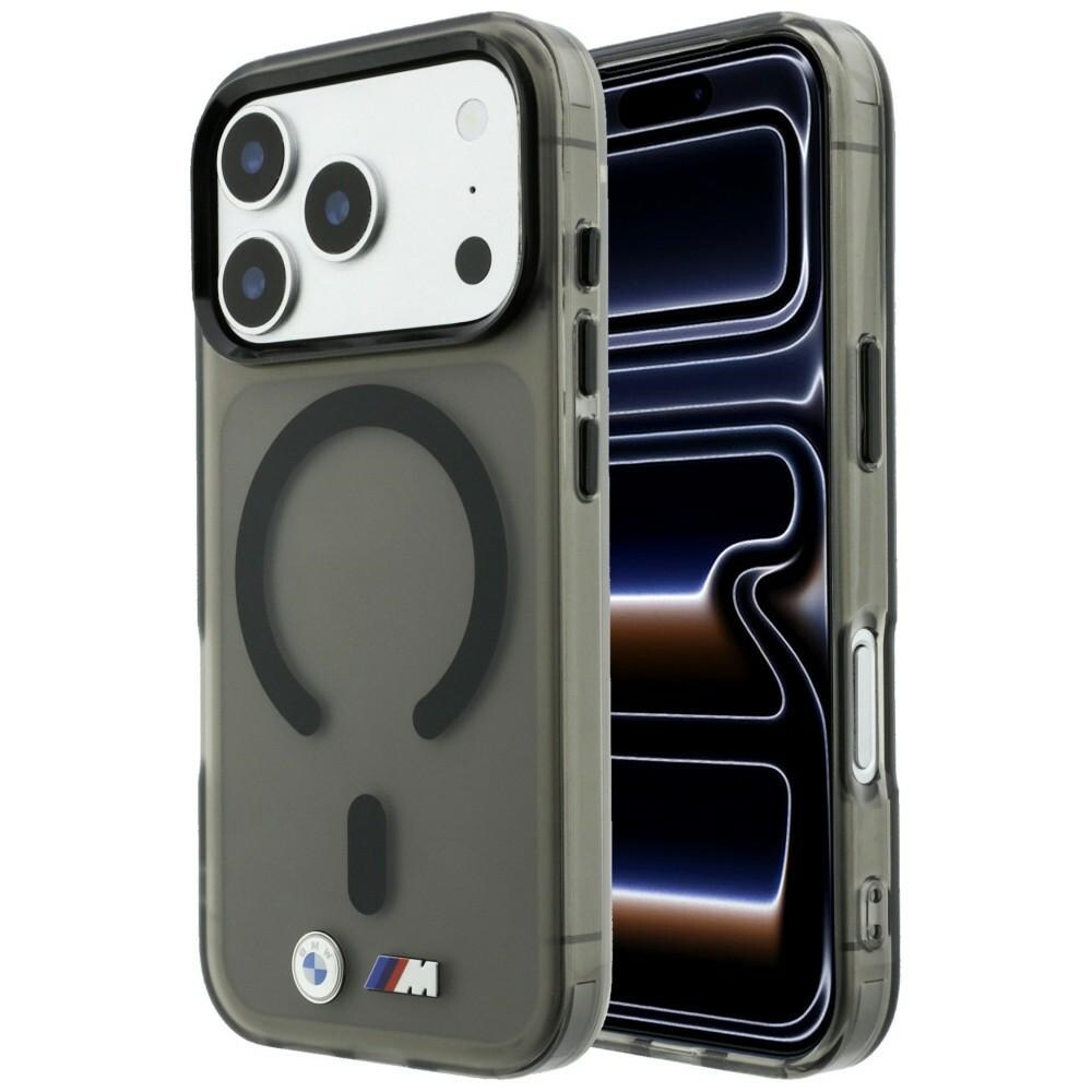 BMW M IML-etui m. frostet metal-logo/-detaljer & MagSafe til iPhone 18/17 Pro Max – Sort