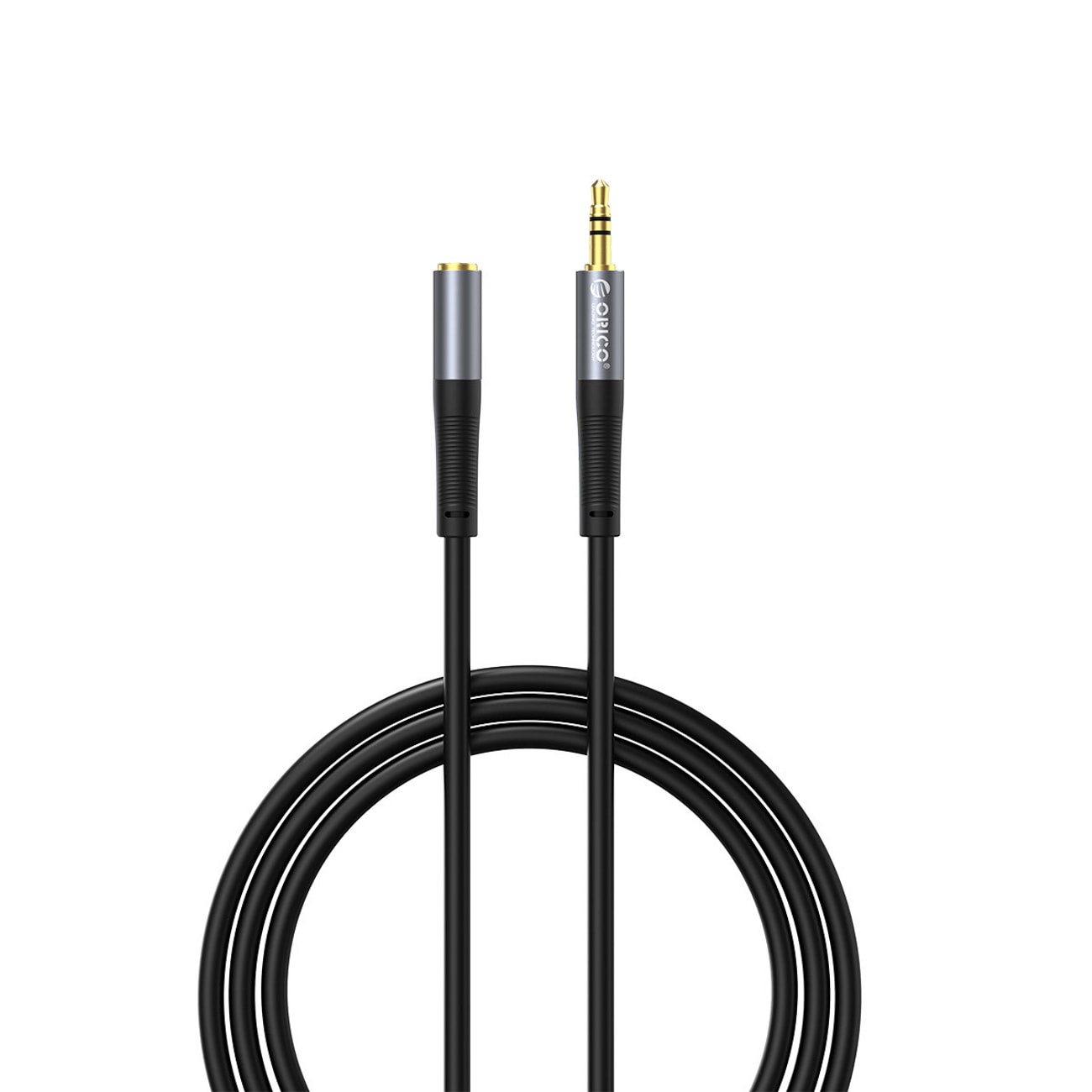 Orico AXF 3,5 mm mini-jack-lydkabel, han til hun, 0,5 m – sort