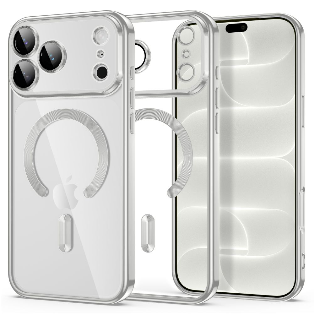 Tech-Protect MagFlex-etui til iPhone 18 Pro Max / 17 Pro Max – sølv