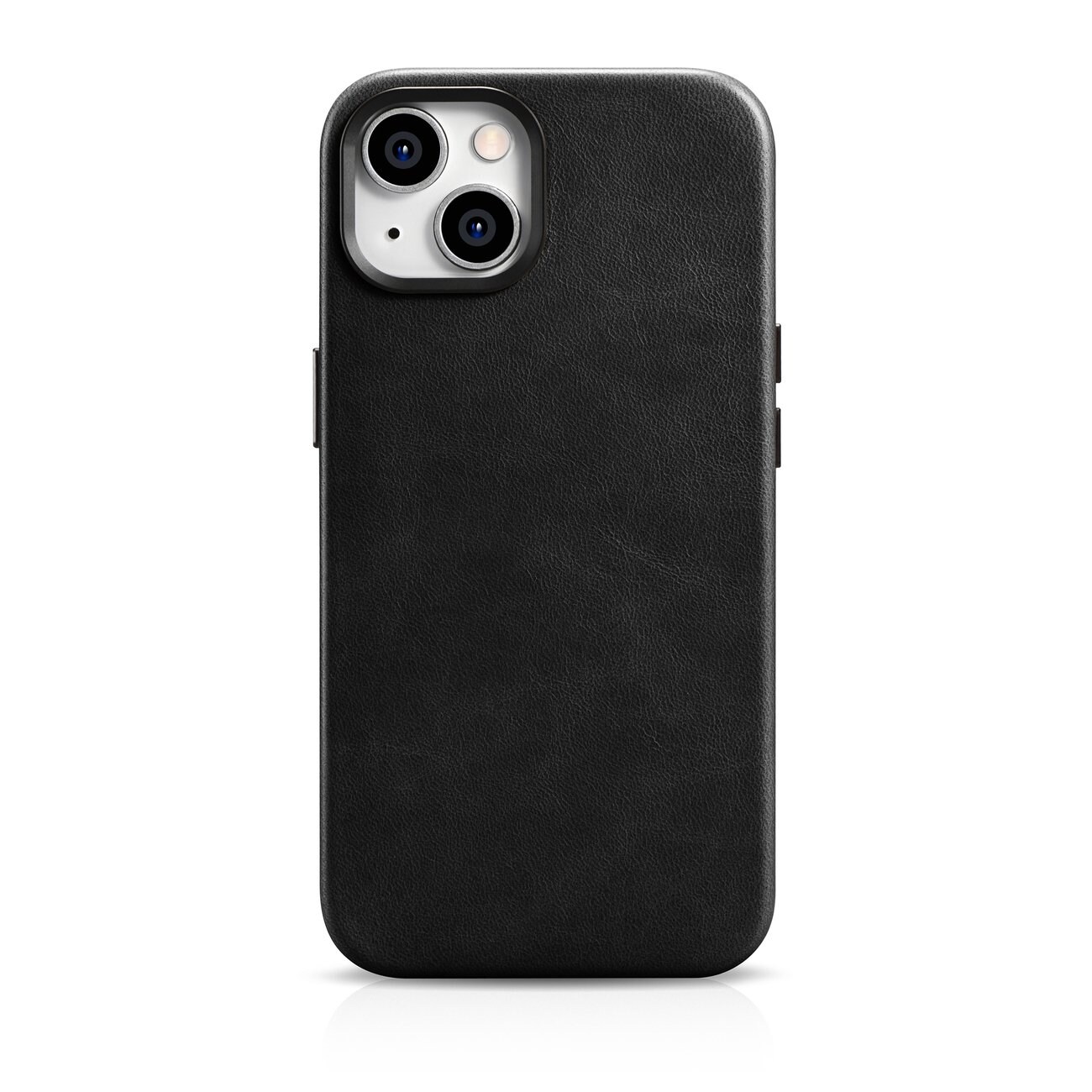 iCarer Oil Wax Premium læderetui iPhone 14 Plus – magnetisk MagSafe, sort (WMI14220703-BK)