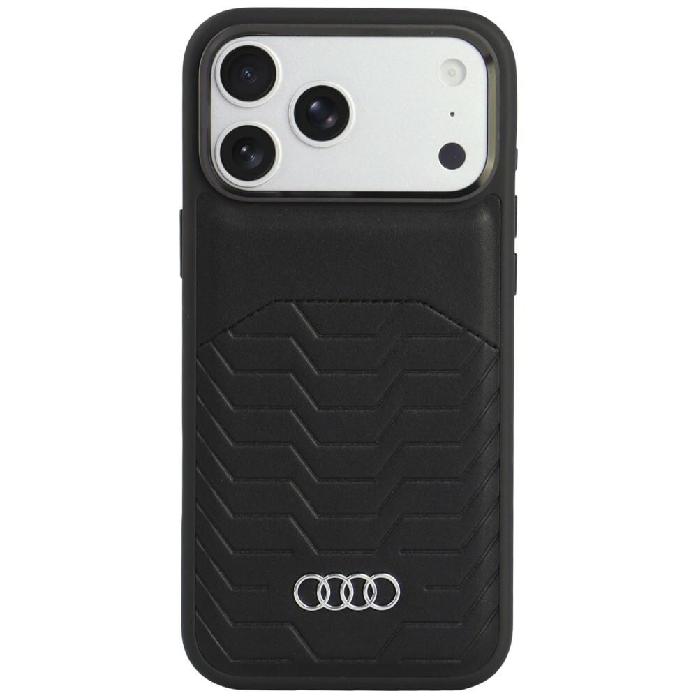 Audi GT MagSafe-etui i syntetisk læder til iPhone 18 Pro Max / 17 Pro Max – Sort