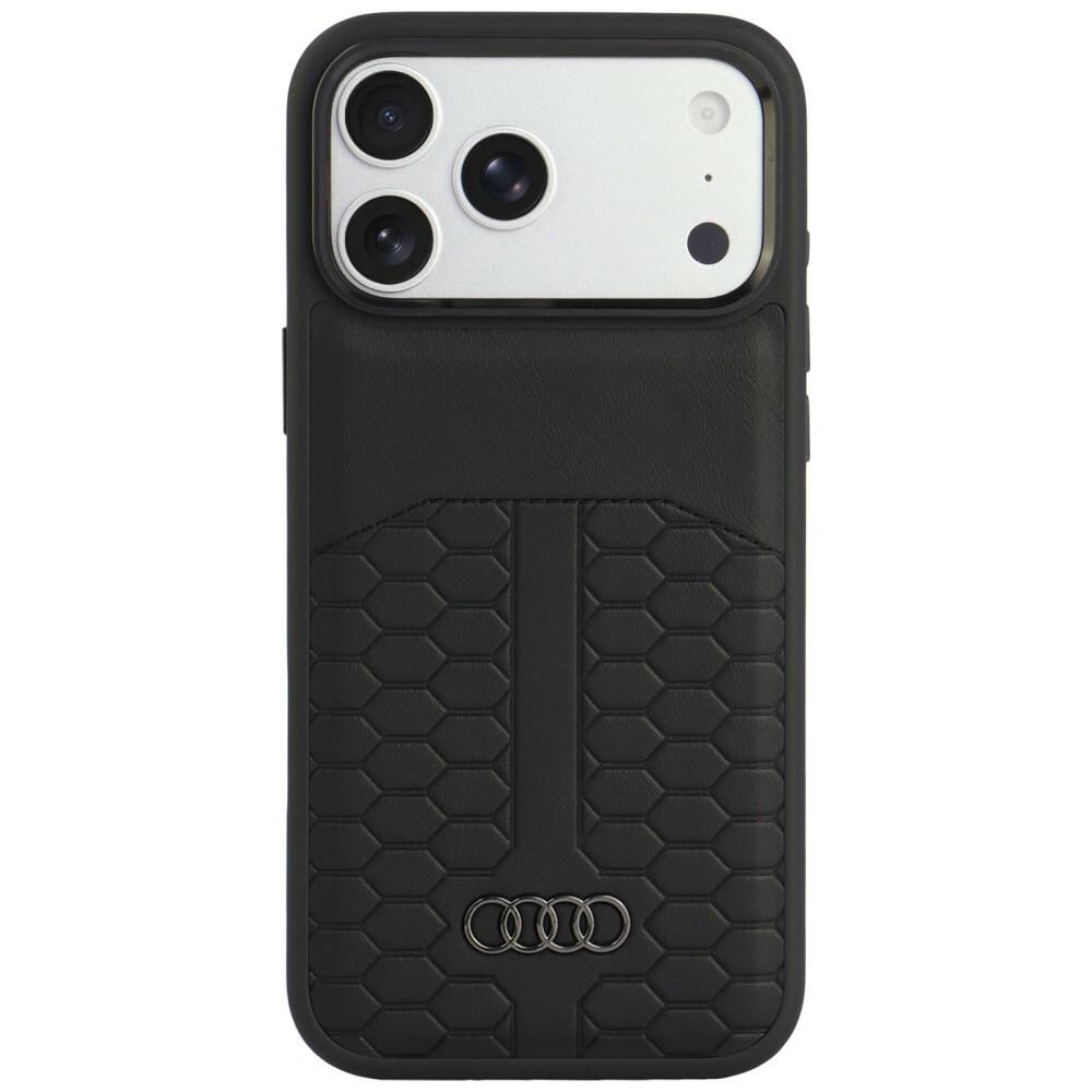 Audi læderetui med MagSafe til iPhone 18 Pro Max / 17 Pro Max – Sort