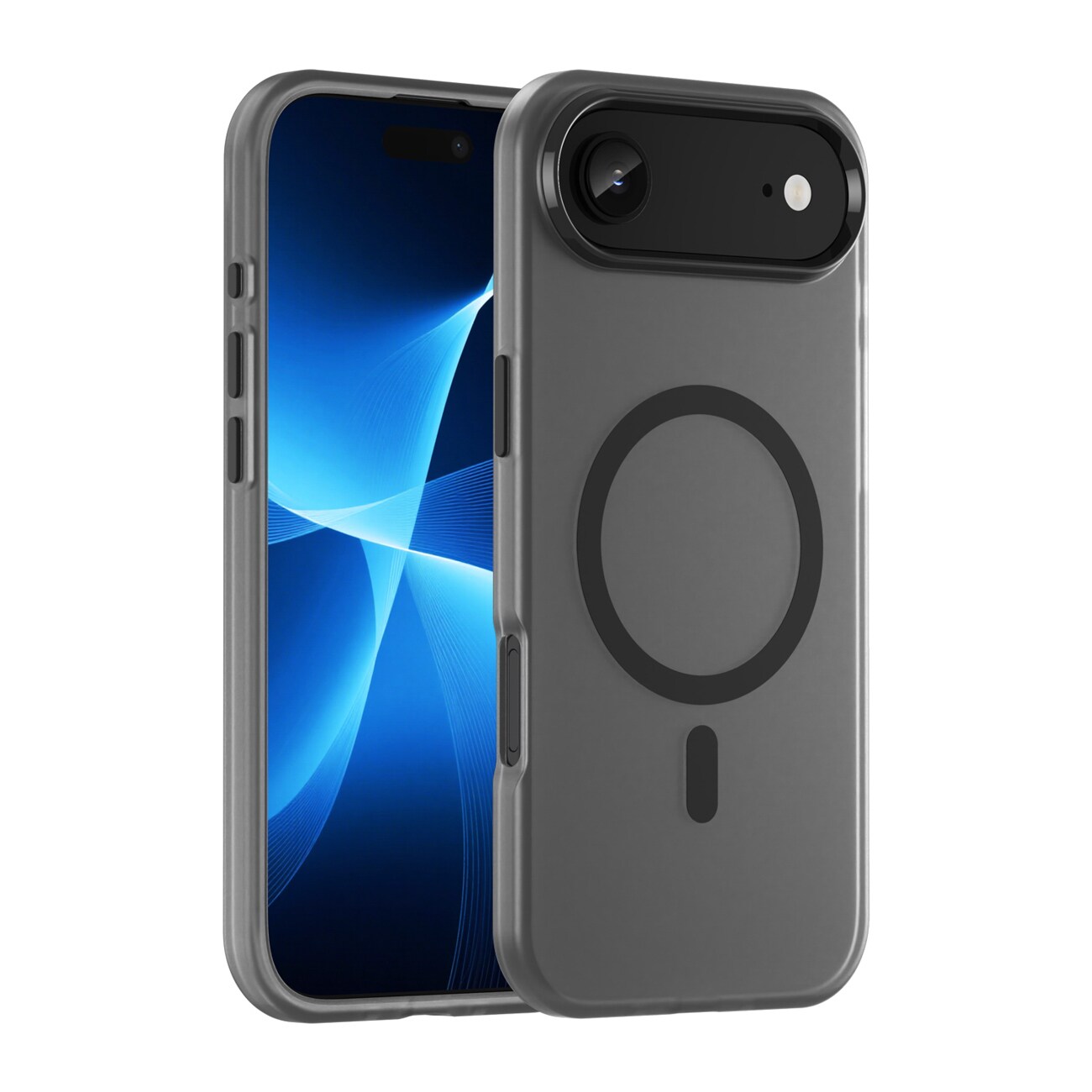 Magnetisk iPhone Air-etui med slibemiddel, kompatibelt med MagSafe – mat sort