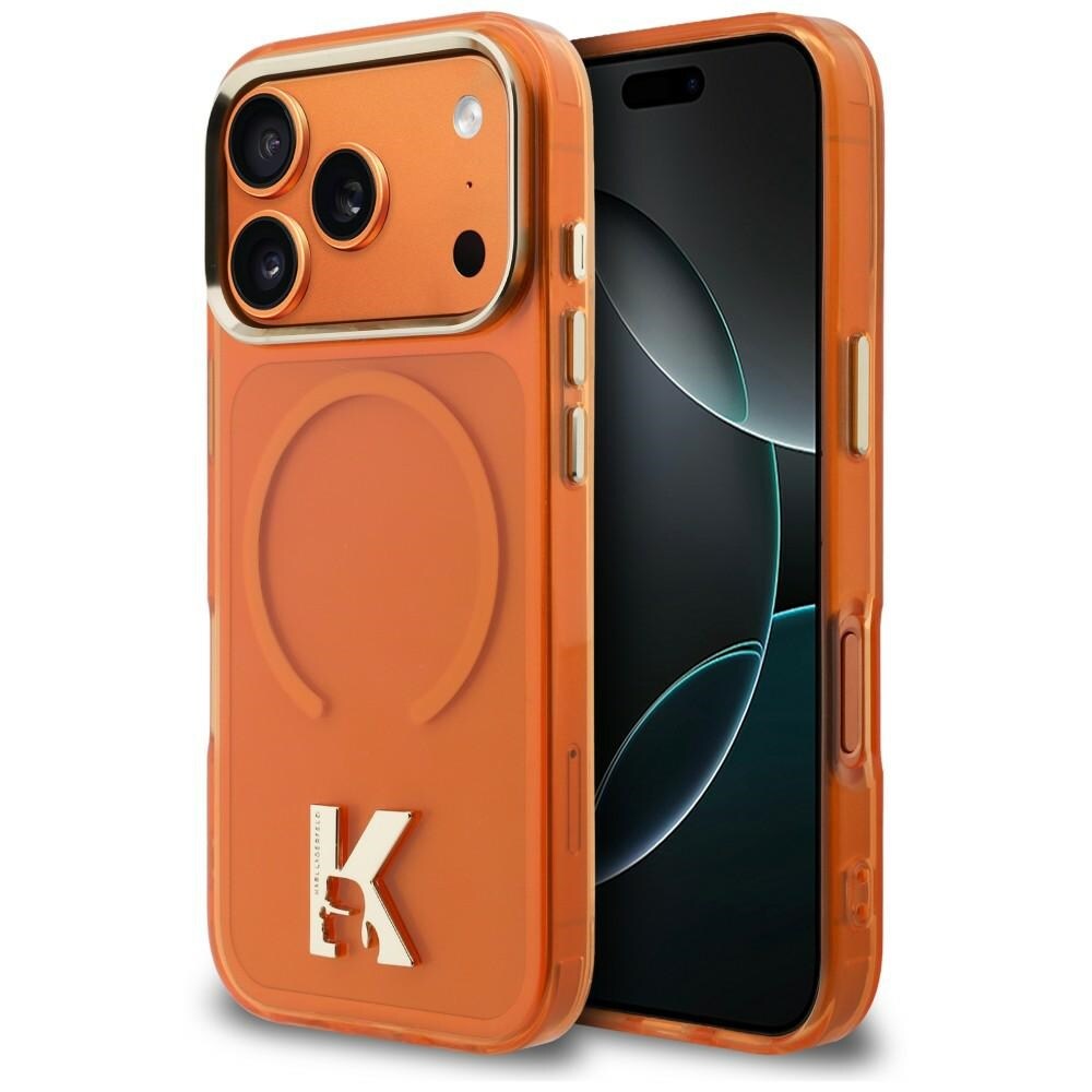 Karl Lagerfeld IML K Head Case til iPhone 18 Pro / 17 Pro – Orange