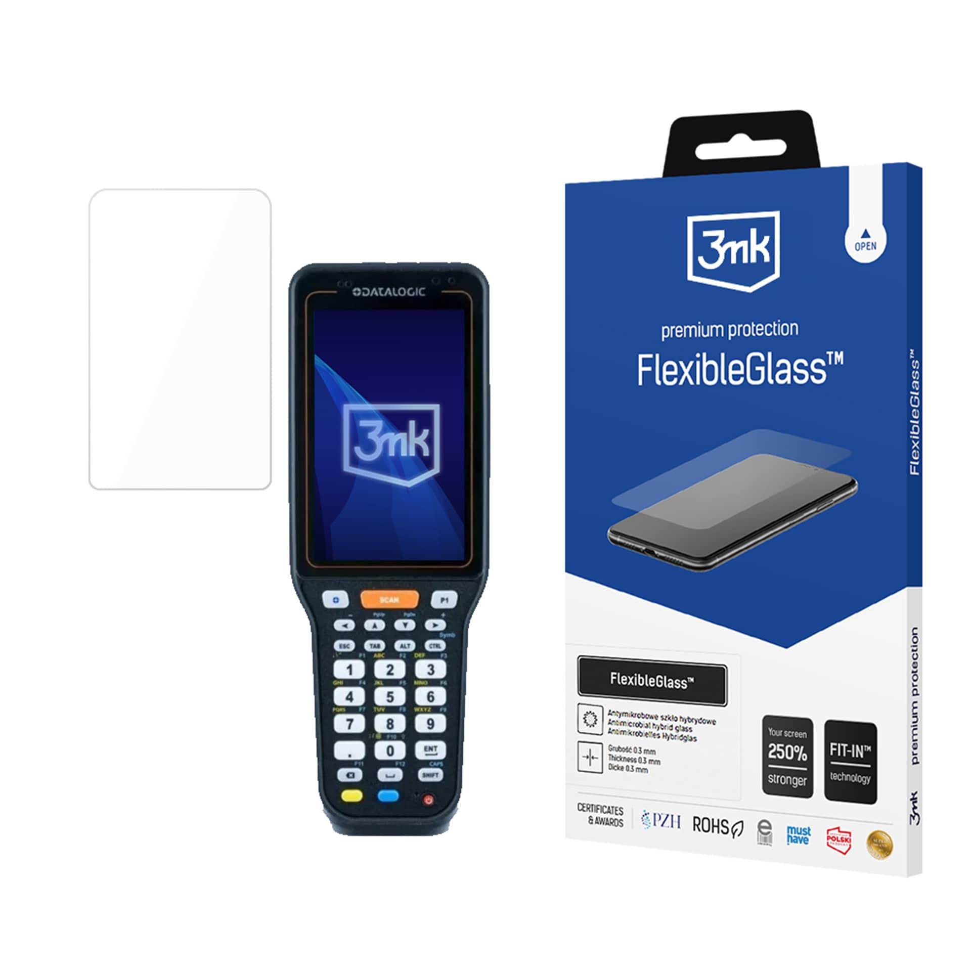 3mk FlexibleGlass™ hybridglas til Datalogic Skorpio X40 / X50