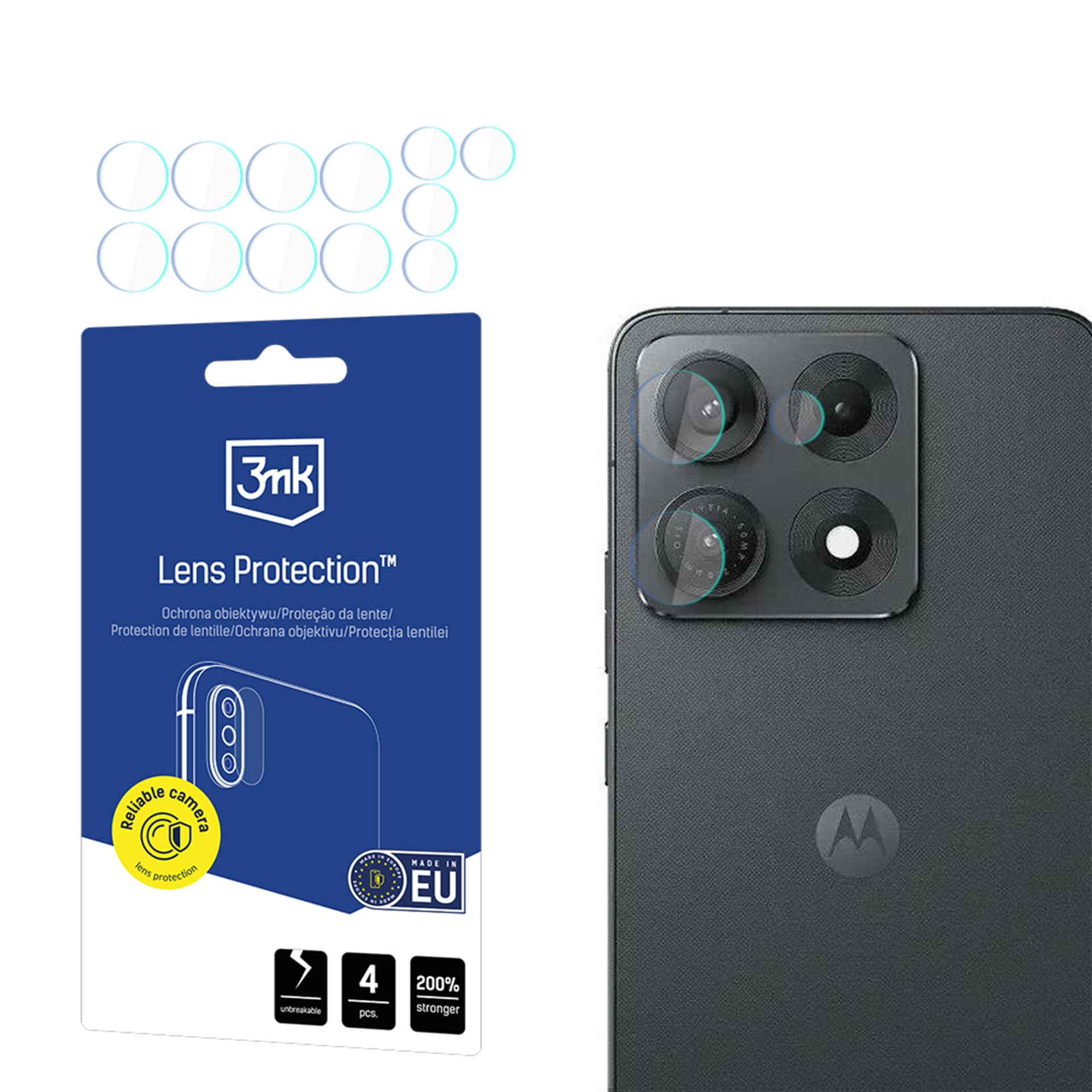 3mk Lens Protection™ hybridglas til kameralinsen på Motorola Edge 70 Max