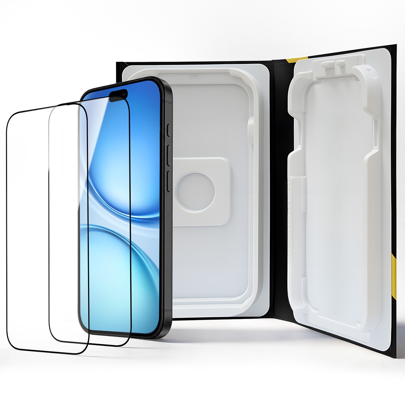 Wozinsky EasyFit Clear Glass hærdet glas til iPhone 17 / 16 Pro – 2 stk.