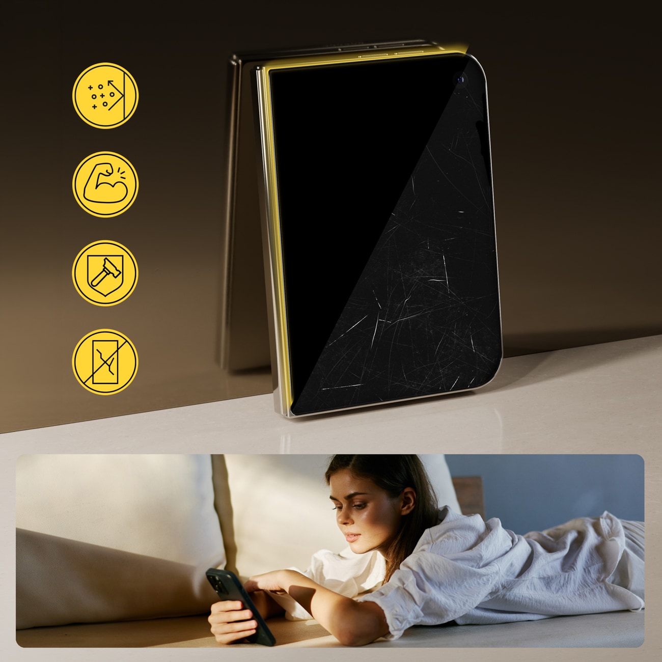 Wozinsky EasyFit klart hærdet glas til iPhone Duo – 2 stk.