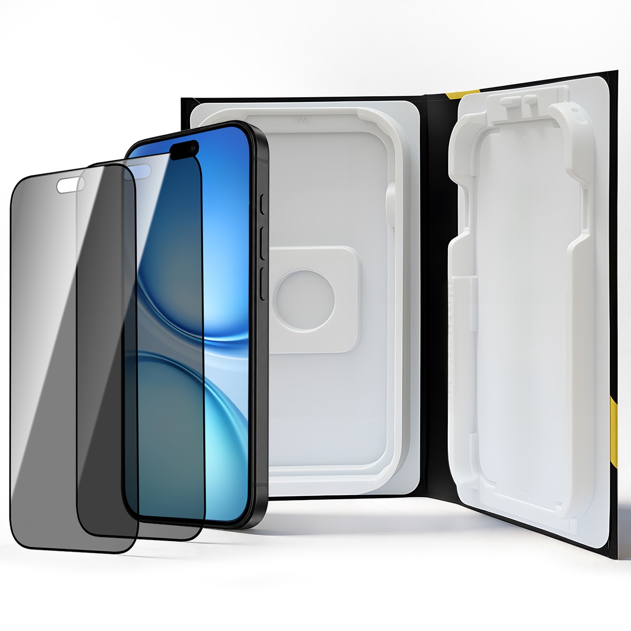Wozinsky EasyFit Privacy Glass-skærmbeskytter til iPhone 18 Pro Max – 2 stk.