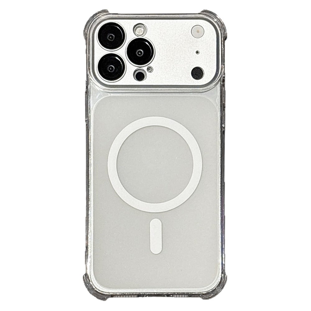 iPhone 18 Pro Max / 17 Pro Max magnetisk TPU-etui med aftageligt kameradæksel – gennemsigtigt