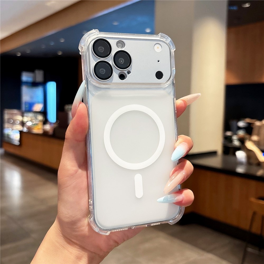 iPhone 18 Pro Max / 17 Pro Max magnetisk TPU-etui med aftageligt kameradæksel – gennemsigtigt