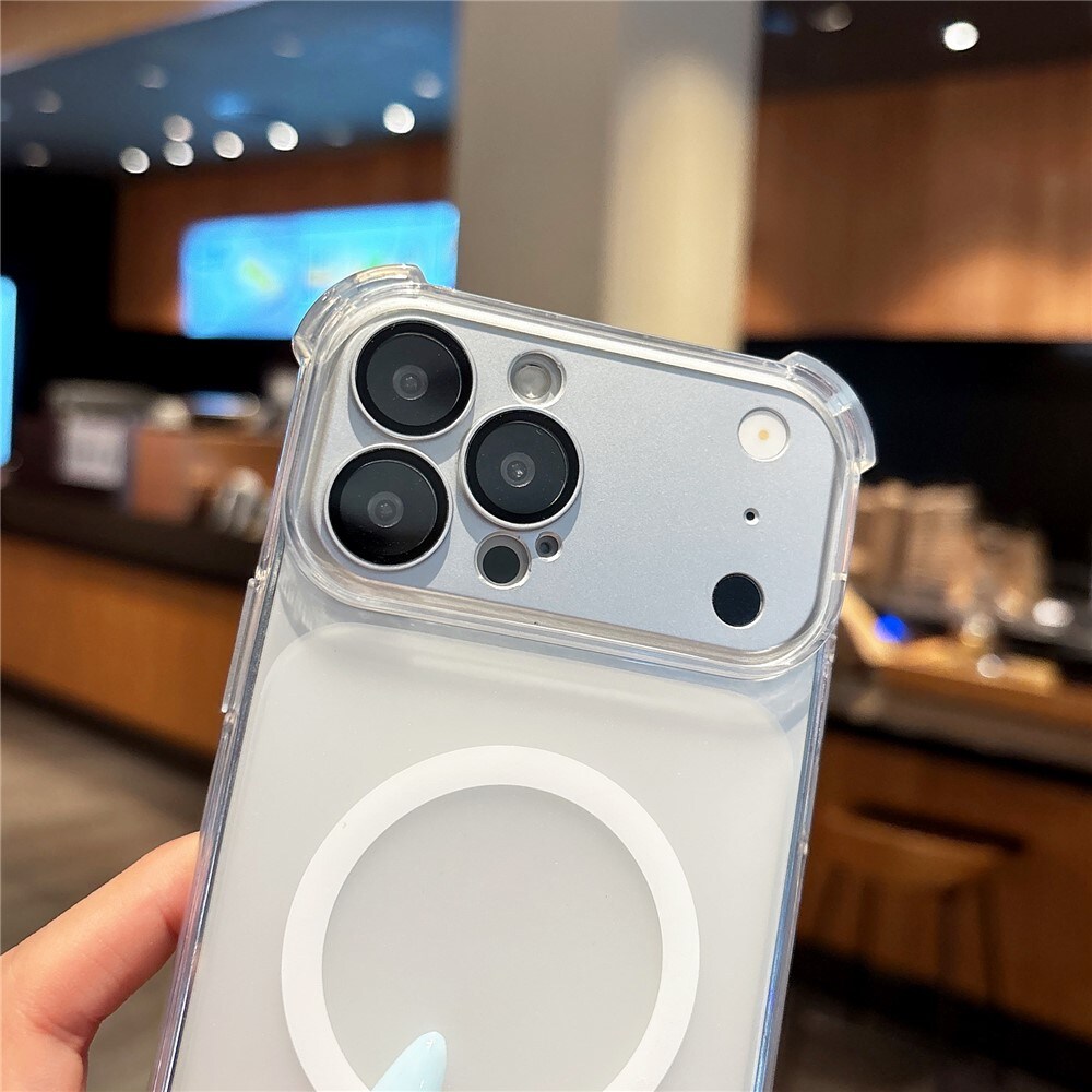 iPhone 18 Pro Max / 17 Pro Max magnetisk TPU-etui med aftageligt kameradæksel – gennemsigtigt