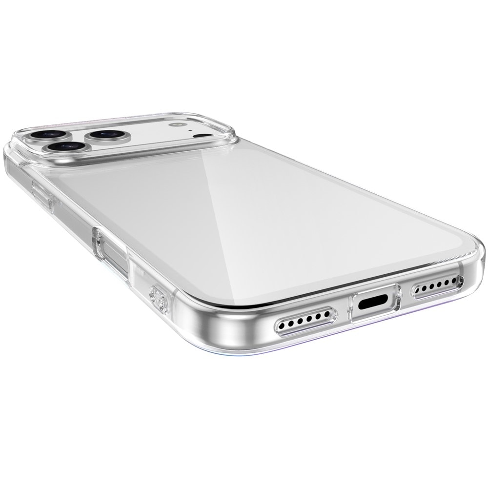 iPhone 18 Pro / 17 Pro TPU-etui med fingeraftryksbeskyttelse – gennemsigtigt
