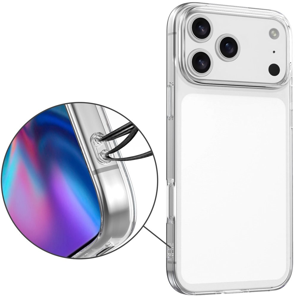 iPhone 18 Pro Max / 17 Pro Max TPU-etui med fingeraftryksbeskyttelse – gennemsigtigt