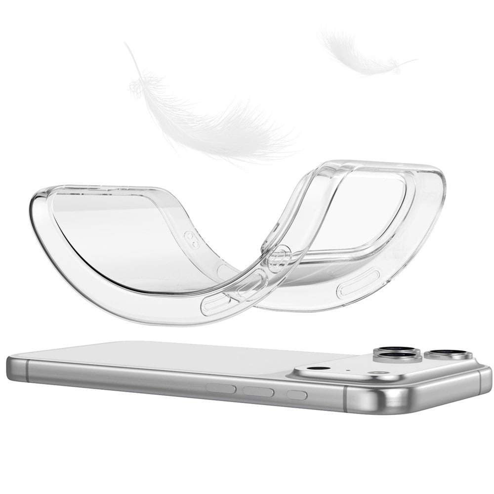 iPhone 18 Pro Max / 17 Pro Max TPU-etui med fingeraftryksbeskyttelse – gennemsigtigt