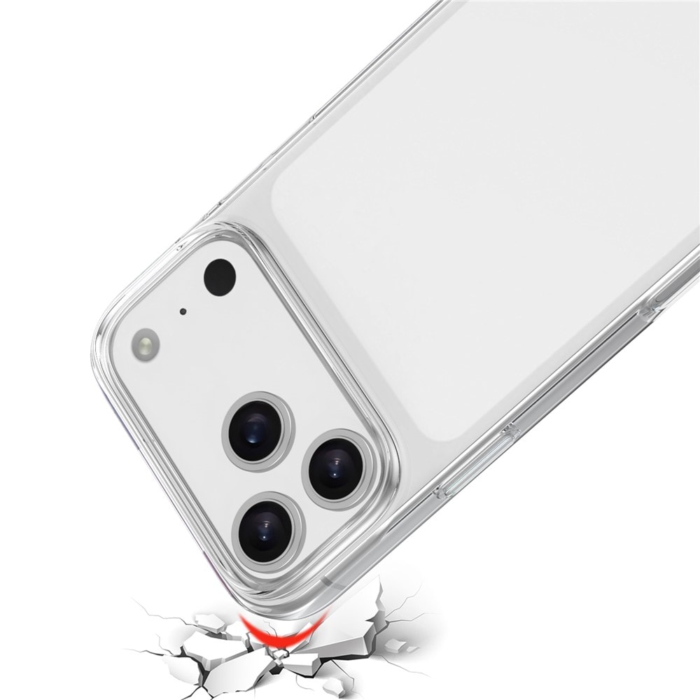 iPhone 18 Pro Max / 17 Pro Max TPU-etui med fingeraftryksbeskyttelse – gennemsigtigt
