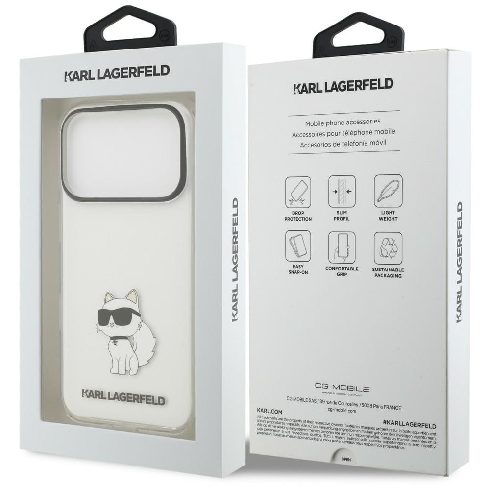 Karl Lagerfeld IML NFT Choupette-etui til iPhone 18 Pro / 17 Pro – gennemsigtigt