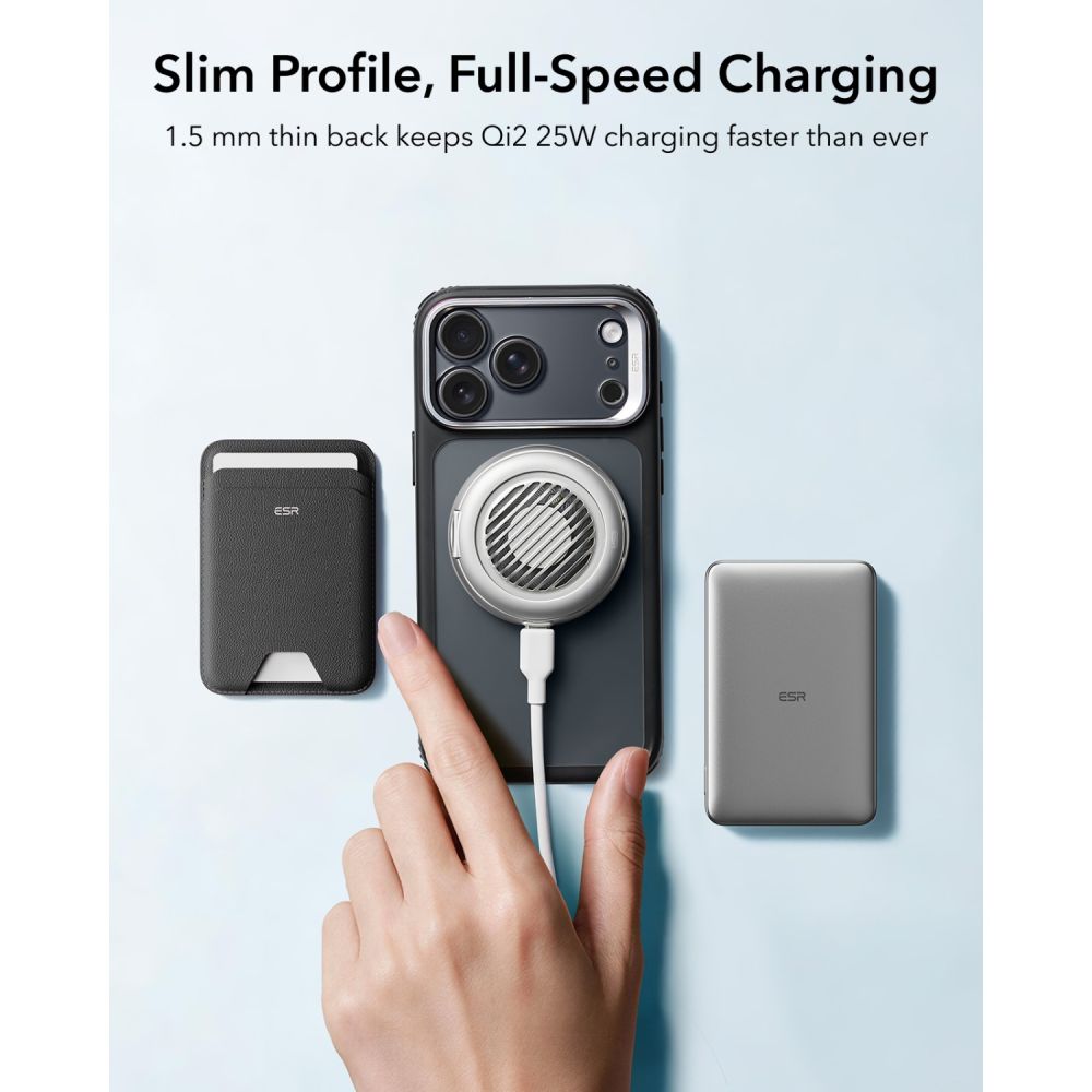ESR Classic Hybrid-etui med støttefod og MagSafe til iPhone 18 Pro / 17 Pro – Sort