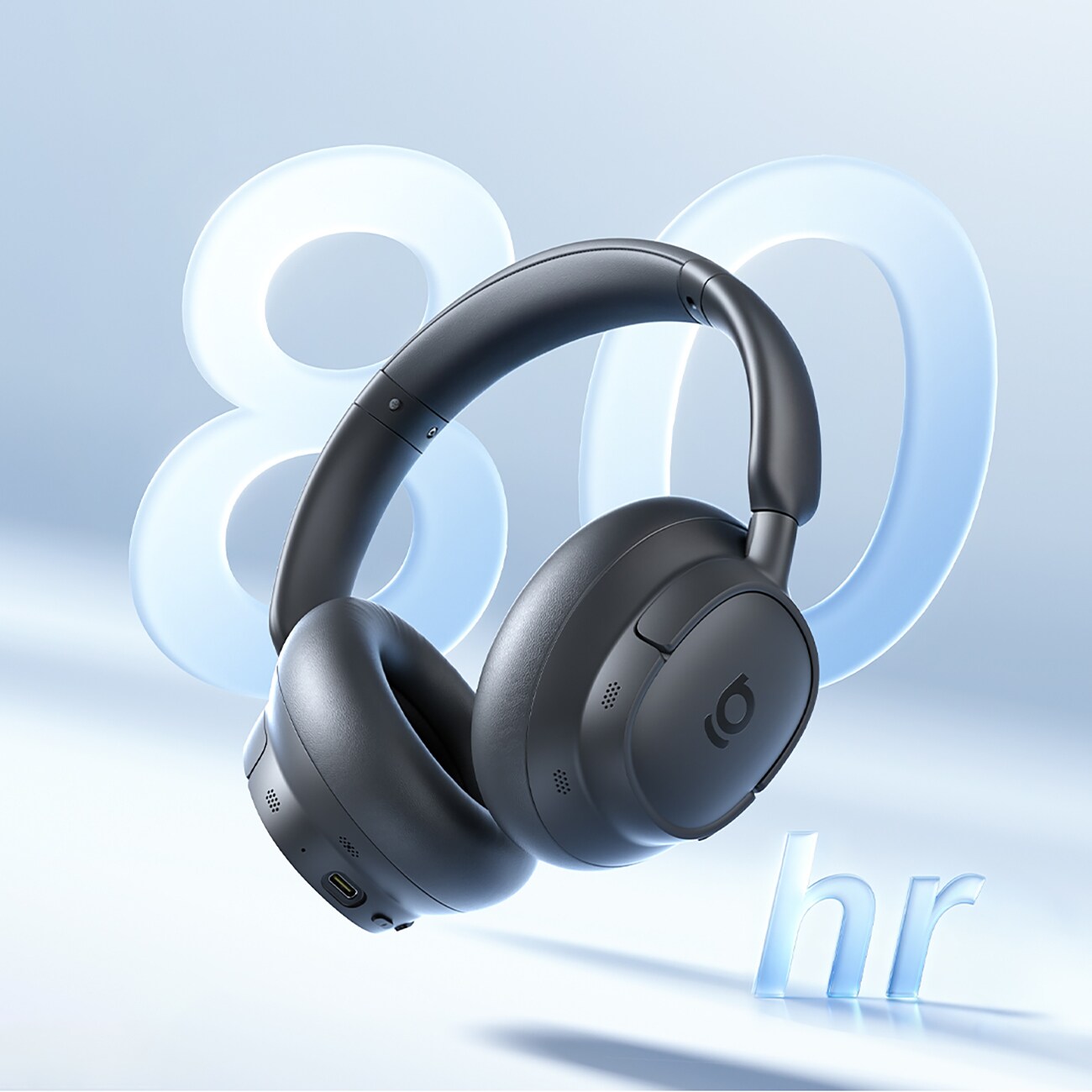 Baseus Bass BH1 NC Lite trådløse over-ear-hovedtelefoner med ANC – grå