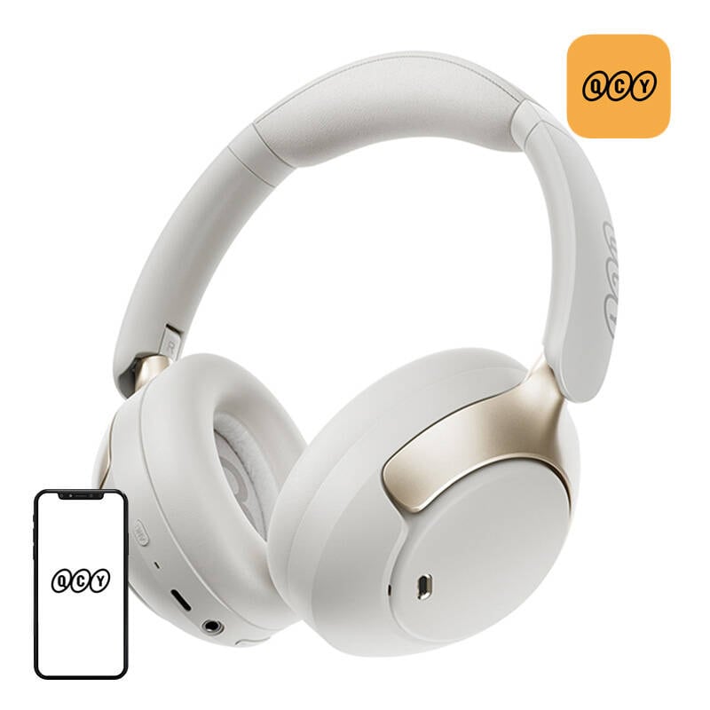 QCY H3 Pro-hovedtelefoner (hvid)
