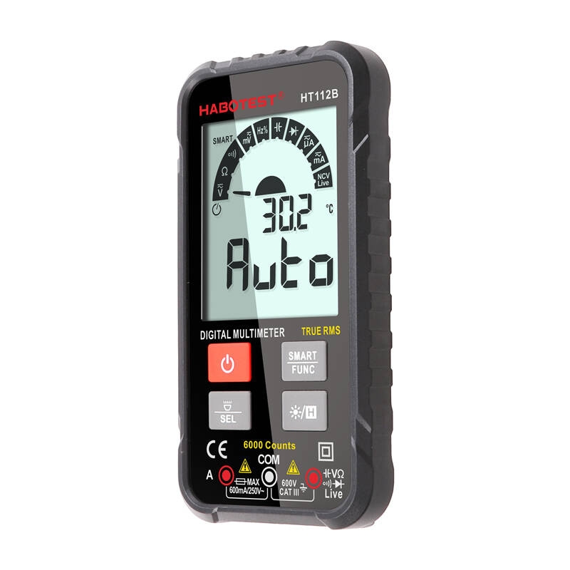True RMS digitalt universalmultimeter Habotest HT112B