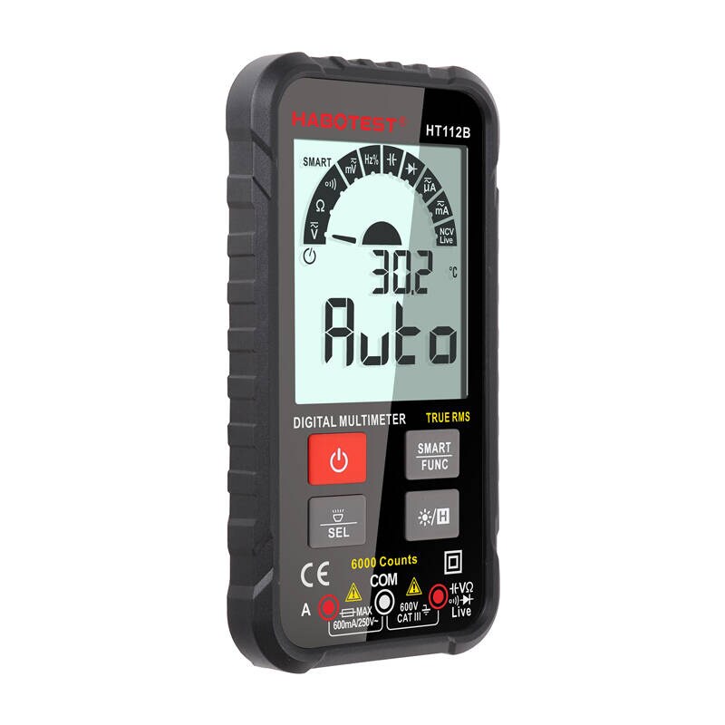 True RMS digitalt universalmultimeter Habotest HT112B