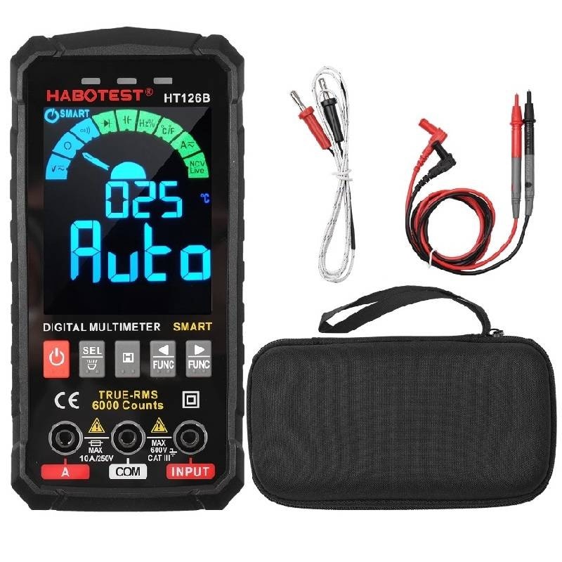 Digitalt universalmultimeter Habotest HT126B