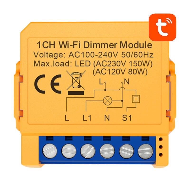 Smart stikkontaktafbryder WiFi Avatto DMS16-2 TUYA