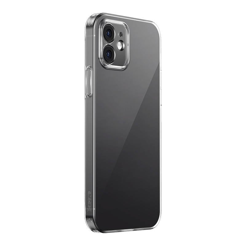Gennemsigtigt etui og hærdet glas sæt Baseus Corning til iPhone 12