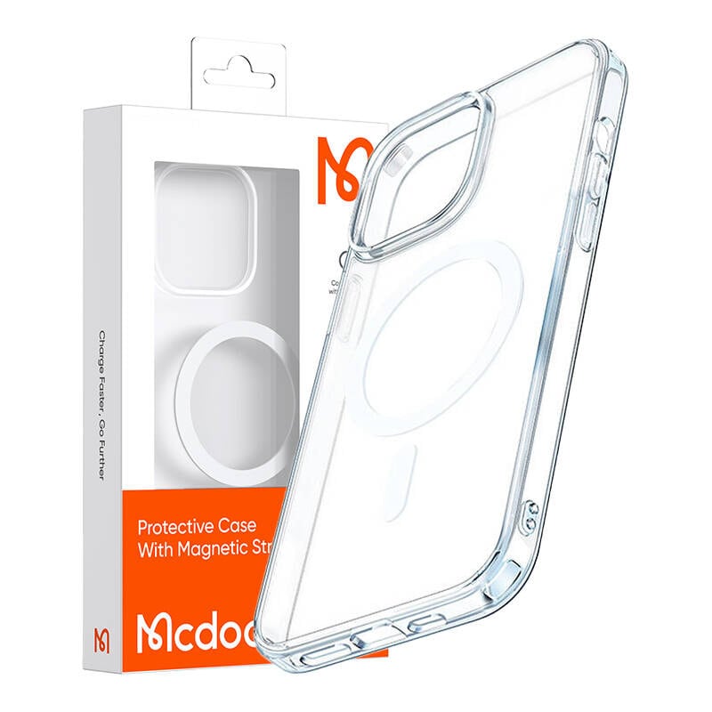 Magnetisk etui McDodo Crystal til iPhone 14 Pro Max (klar)