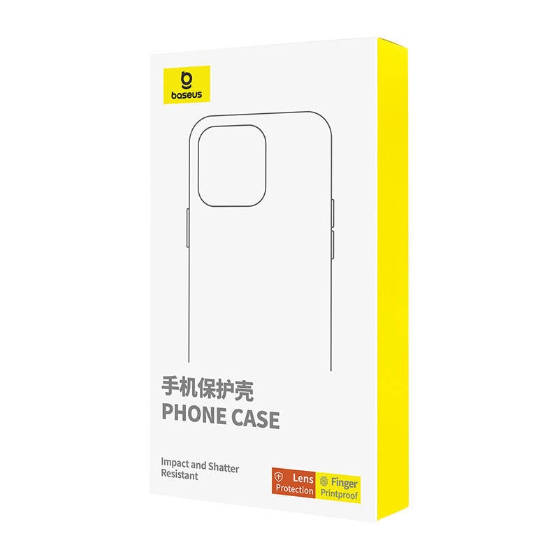 Klar kasse Baseus iPhone 15 + hærdet glas