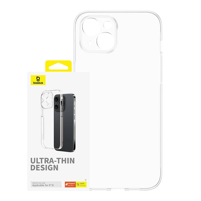 Telefontaske til iPhone 15 Baseus OS-Lucent-serien (klar)