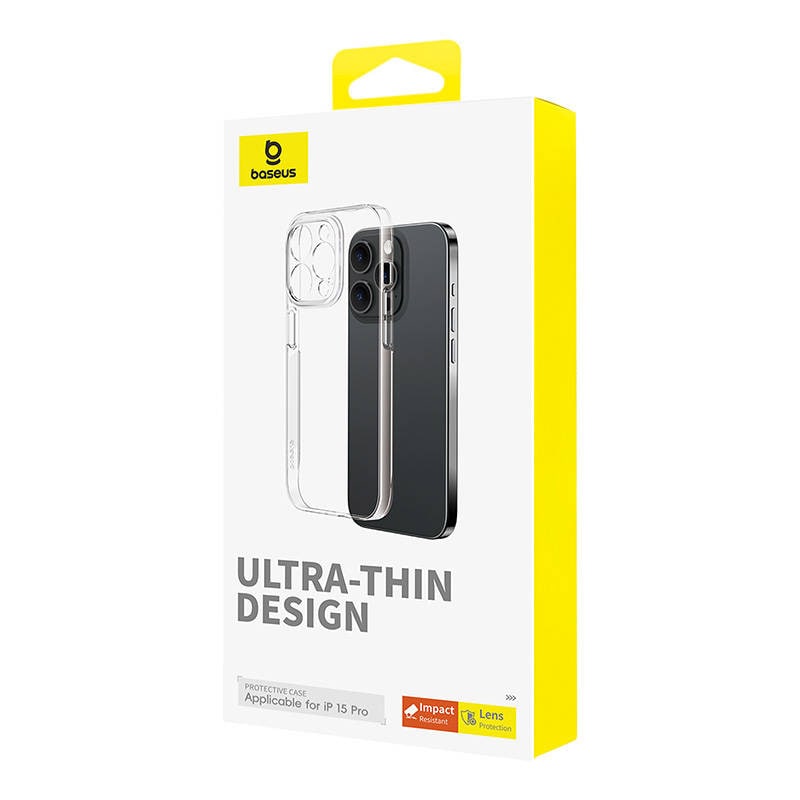 Telefontaske til iPhone 15 Pro Baseus OS-Lucent-serien (klar)