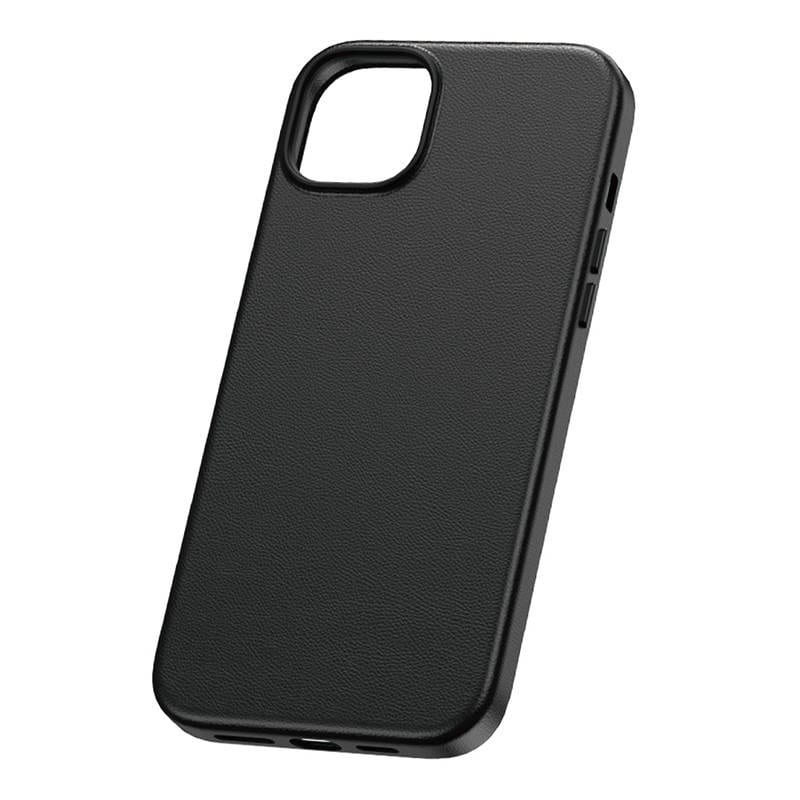 Telefontaske til iPhone 15 ProMax Baseus Fauxther-serien (sort)