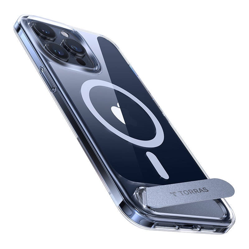 Torras mobiltaske UPRO Pstand til iPhone 15 PRO (gennemsigtig)
