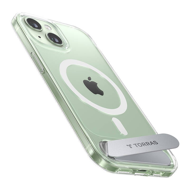 Torras mobiltaske UPRO Pstand til iPhone 15 (gennemsigtig)