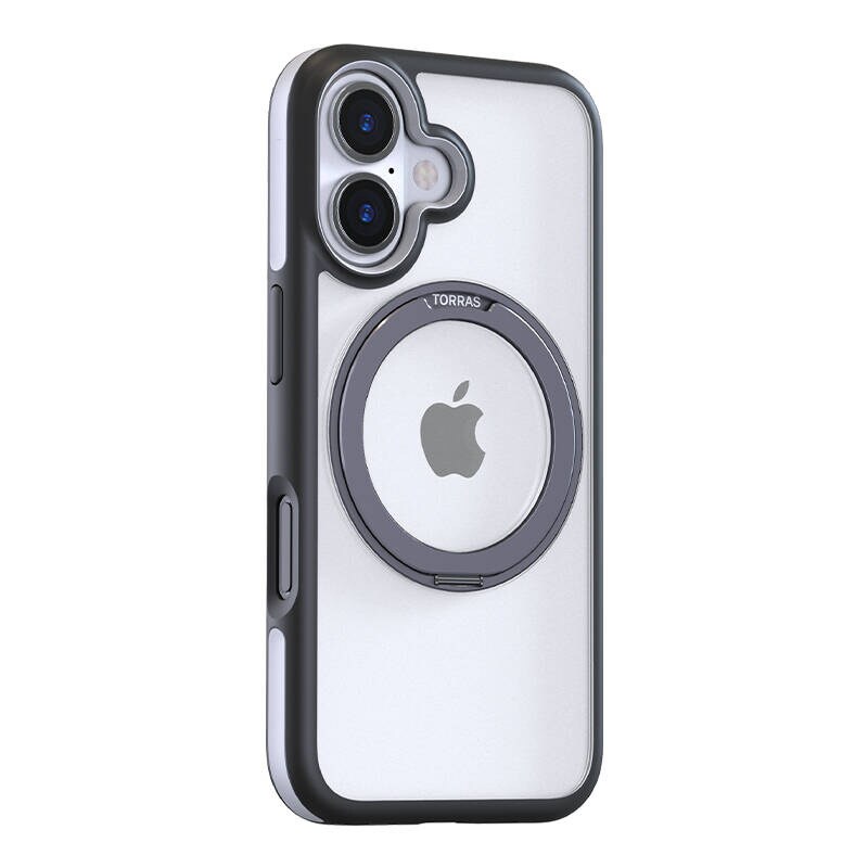 Torras Ostand R Fusion-etui til iPhone 16 Plus (sort)