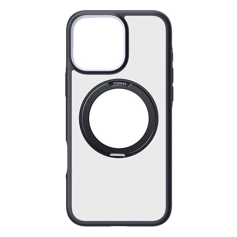 Torras Ostand R Fusion-etui til iPhone 16 Pro Max (sort)