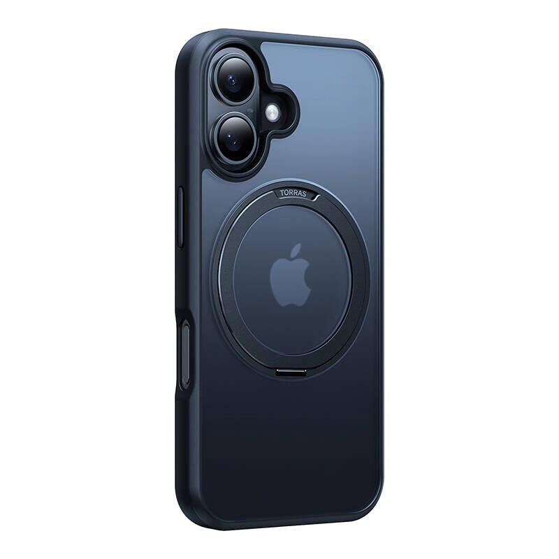 Torras Ostand Pro-etui til iPhone 16 Plus (sort)