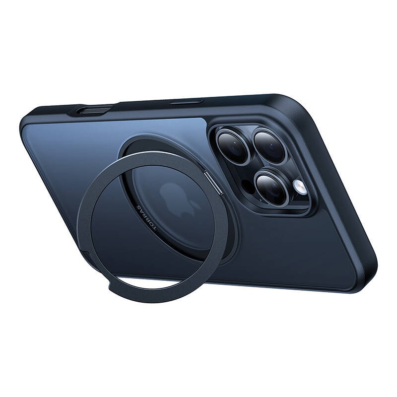 Torras Ostand Pro-etui til iPhone 16 ProMax (sort)