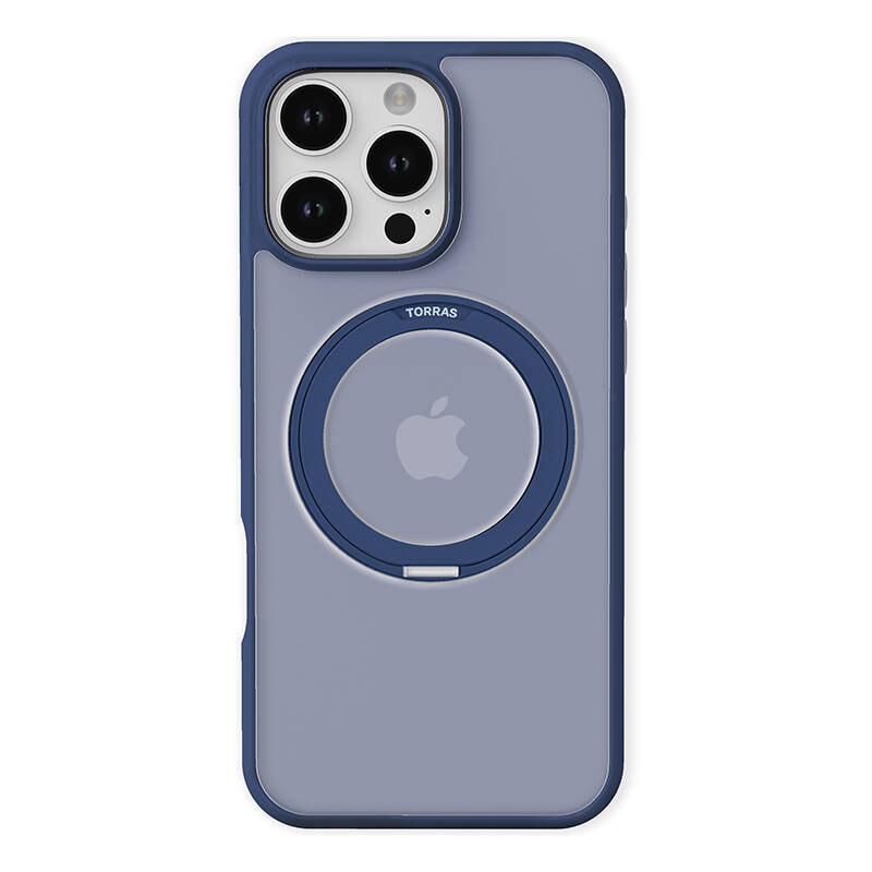 Torras Ostand Pro-etui til iPhone 16 ProMax (blå)