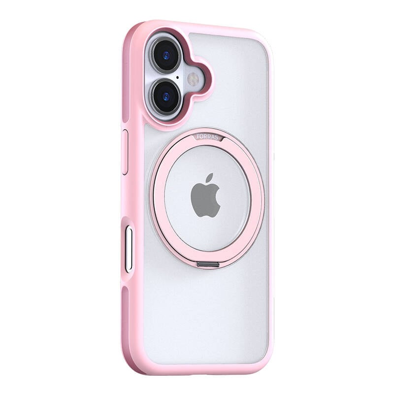 Torras Ostand R Fusion-etui til iPhone 16 (Pink)