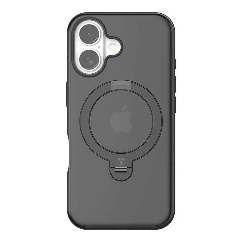 Torras Ostand Spin-etui til iPhone 16 Plus (sort)