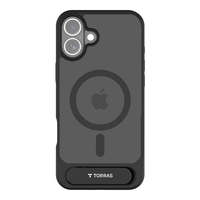 Torras Pstand Series-etui til iPhone 16 (sort)
